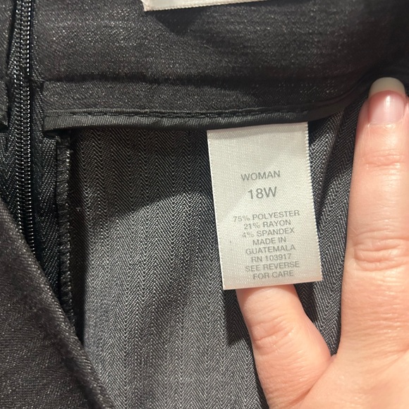 dressbarn Charcoal Midi Skirt Size 18 - Picture 6 of 9